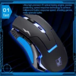 T7 Wired 3 Color Changeable 1200 DPI 1600DPI 2400DPI Gaming USB Optical Mouse - Image 4
