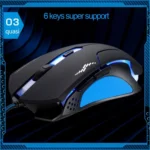 T7 Wired 3 Color Changeable 1200 DPI 1600DPI 2400DPI Gaming USB Optical Mouse - Image 6