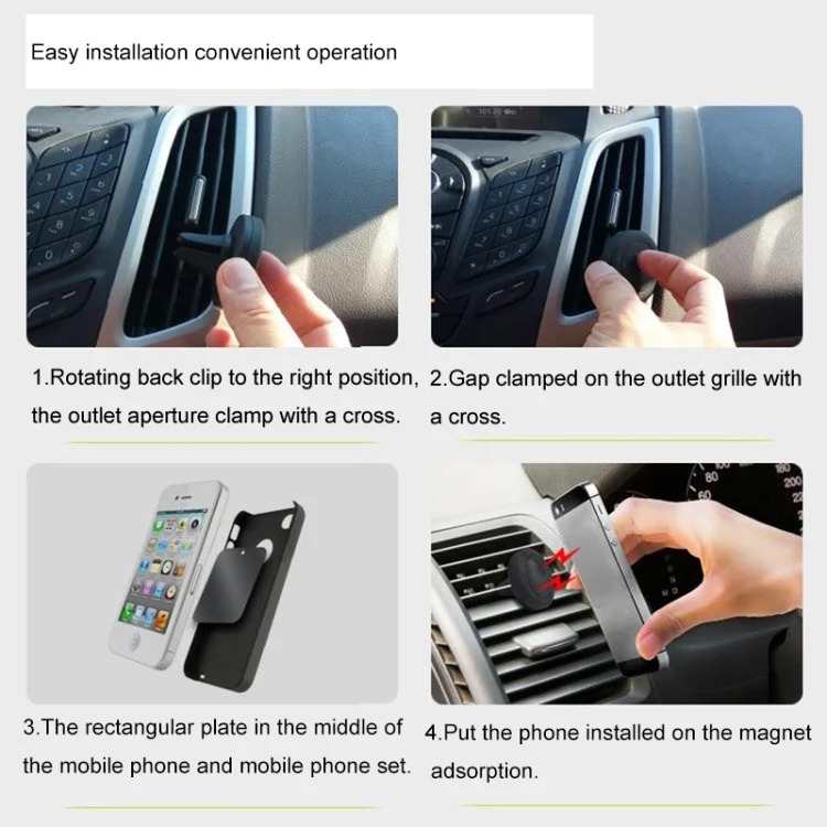 S-CMH-0015_6.webp Universal Magnet Mini Car Mount Holder, For iPhone, Galaxy, Huawei, Xiaomi, Lenovo, Sony, LG, HTC and Other Smartphones - Image 7