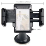 Universal 360 Degree Rotation Suction Cup Car Holder / Desktop Stand, For iPhone, Galaxy, Sony, Lenovo, HTC, Huawei, and other Smartphones of Width: 5.1cm- 10.5cm(Black) - Image 4