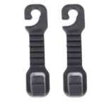 20 PCS Cleverly Plastic Pothook for Car Seat Headrest Backrest(Black) - Image 2