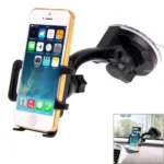 Universal 360 Degree Rotation Suction Cup Car Holder / Desktop Stand for iPhone, Galaxy, Sony, Lenovo, HTC, Huawei, and other Smartphones of Width: 4.5cm - 7.4cm(Black)