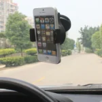 Universal Windshield 90 Degrees Rotation Car Holder, For iPhone, Galaxy, Sony, Lenovo, HTC, Huawei, and other Smartphones of width 75mm or Less) - Image 7
