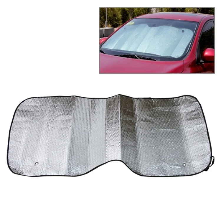 S-CMS-01572.webp Foldable Car Front Windshield Sunscreen Foil, Size: 140 x 70 cm - Image 1