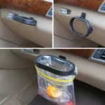 Portable Car Rubbish Bag Holder Storage Bucket Storage Rack - Image 6