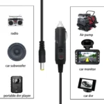 2A Car 4.0 x 1.7mm Power Supply Adapter Plug Coiled Cable Car Charger, Length: 40-140cm - Image 4
