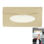 Elegant PU Leather Car Sun Visor Tissue Paper Holder Dispenser Box