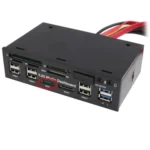 5.25 inch Media PC Dashboard Card Reader 2 x USB 3.0 + 6 x USB 2.0 SATA - Image 2