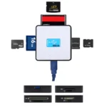 USB 3.0 All-in-1 Card Reader, Super Speed 5Gbps, Support CF / SD / TF / M2 / XD Card(White) - Image 7