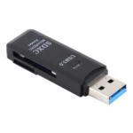 2 in 1 USB 3.0 Card Reader, Super Speed 5Gbps, Support SD Card / TF Card(Black) - Image 2