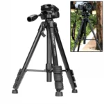 YUNTENG Camera Tripod with 3-dimensional Damping Head (VCT-690RM)(Black) - Image 2