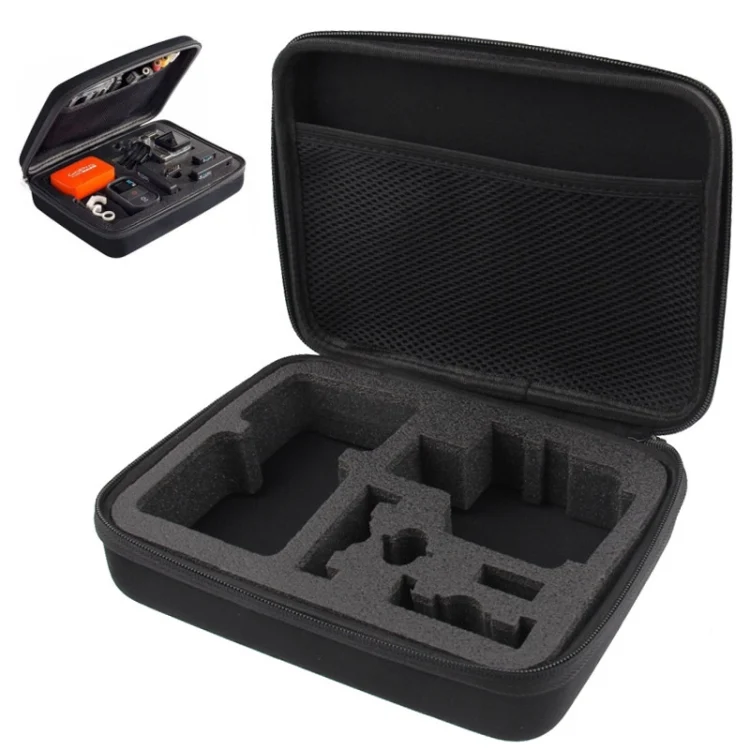 S-DCA-0100_1.webp Shockproof Waterproof EVA Portable Case for GoPro, Insta360, DJI and Other Action Camerasi, Size: 22.5cm x 17.5cm x 6.7cm(Black) - Image 2