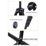 YUNTENG VCT-681 138cm SLR / Micro-SLR / Digital Cameras Tripod Stand, 4-Section Folding Aluminum Legs, Suitable for Canon / Nikon / Panasonic / Pentax / Casio / Sony / Fuji (Load Capacity: 3kg) - Image 7