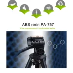 YUNTENG VCT-681 138cm SLR / Micro-SLR / Digital Cameras Tripod Stand, 4-Section Folding Aluminum Legs, Suitable for Canon / Nikon / Panasonic / Pentax / Casio / Sony / Fuji (Load Capacity: 3kg) - Image 9