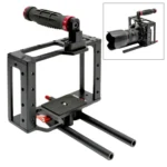 DEBO DET-08 Camera Cage Handle Kit for SLR Camera 5D2 / 5D3 (Black+Red)