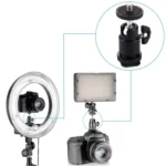 Aluminum Alloy Hot Shoe Tripod Heads, 1/4 inch Male Screw Adapter - Image 6