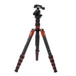 Triopo GT-2505x8.C Adjustable Portable Carbon Fiber Tripod with B-1 Aluminum Ball Head for Canon Nikon Sony DSLR Camera - Image 2