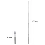 Aluminum Alloy Handheld Boom Pole Holder for SLR Camera / LED Light Microphone, Max Length: 173cm - Image 6