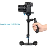 YELANGU S40L 40cm Aluminum Alloy Handheld Stabilizer for DSLR Camera DV - Image 4