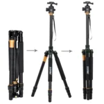 ZOMEI Z688 Portable Professional Travel Magnesium Alloy Material Tripod Monopod with Ball Head for Digital Camera - Image 3
