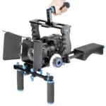 YELANGU YLG1103A-A Dual Handles Camera Shoulder Mount + Camera Cage Stabilizer Kit with Matte Box for DSLR Camera / Video Camera - Image 6