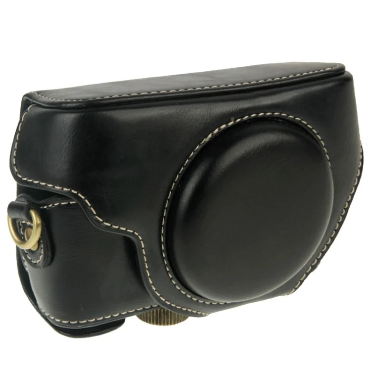 S-DCA-2461B_4.webp Retro Style PU Leather Camera Case Bag with Strap for Sony RX100 M3 / M4 / M5 - Image 5