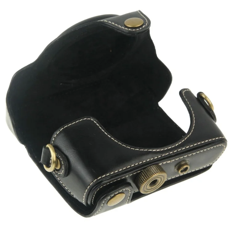 S-DCA-2461B_5.webp Retro Style PU Leather Camera Case Bag with Strap for Sony RX100 M3 / M4 / M5 - Image 6