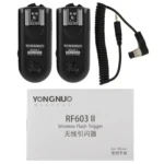 2 PCS YONGNUO RF603N II FSK 2.4GHz Wireless Flash Trigger with N1 Shutter Connecting Cable - Image 9
