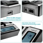 Dual Channel LCD Display Digital Battery Charger with USB Port for Sony BP-U30 / U60 / U90 Battery, Compatible with Sony EX260 / EX280 / FS7 - Image 4