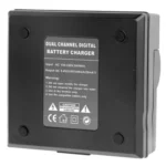 Dual Channel Digital Battery Charger for Sony F550 / F730 / F750 / F960 / F960H, EU Plug(Black) - Image 3