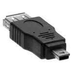 10 PCS USB Female to Mini USB Male Adapter(Black) - Image 2