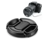52mm Center Pinch Camera Lens Cap(Black) - Image 5