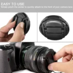 72mm Center Pinch Camera Lens Cap(Black) - Image 6