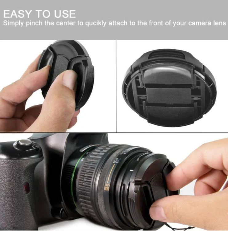 S-DLC-0304_5.webp 72mm Center Pinch Camera Lens Cap(Black) - Image 6