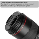 77mm Center Pinch Camera Lens Cap(Black) - Image 7