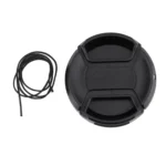 55mm Center Pinch Camera Lens Cap(Black) - Image 2