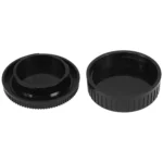 Camera Body Cover & Rear Lens Cap for Minolta MD(Black) - Image 4