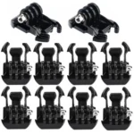 10 PCS ST-06 Basic Strap Mount Surface Buckle for GoPro, Insta360, DJI and Other Action Cameras(Black)