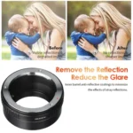 OM-EOS M Lens Mount Stepping Ring(Black) - Image 5