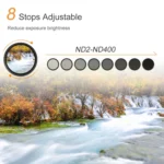 72mm ND Fader Neutral Density Adjustable Variable Filter ND 2 to ND 400 Filter(Black) - Image 6