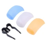 3 Colors Pop-up Flash Soft Flash Diffuser Kit  with White Diffuser / Blue Diffuser / Orange Diffuser / Diffuser Bracket - Image 2