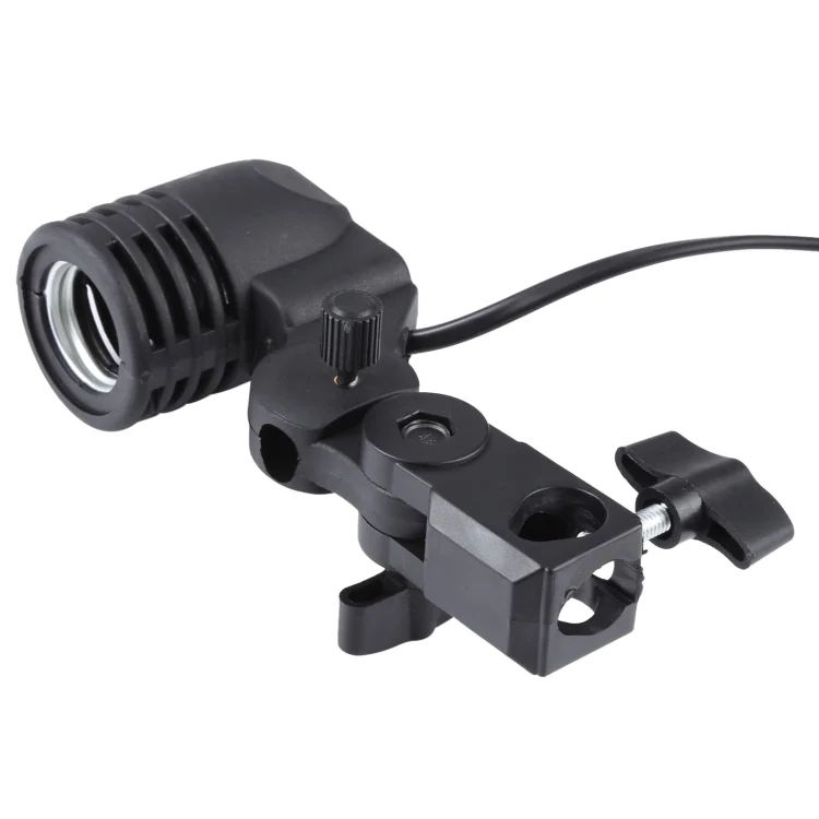 S-DLP-1122_3.webp E27 AC Socket Studio Light Mount Stand Umbrella Holder(Black) - Image 4