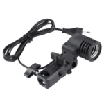 E27 AC Socket Studio Light Mount Stand Umbrella Holder(Black) - Image 5