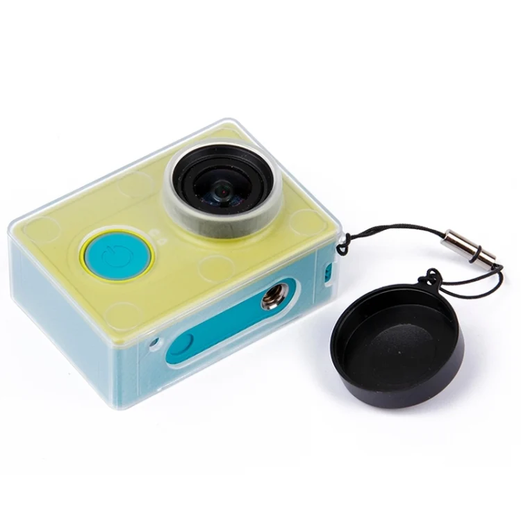 S-DLP-1246T_4.webp Ultrathin Transparent Protective Case with Lens Cap Cover for Xiaoyi Sport Camera - Image 5