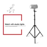 68cm-200cm Height Professional Photography Aluminum Lighting Stand for Studio Flash Light(Black) - Image 7