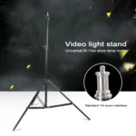 68cm-200cm Height Professional Photography Aluminum Lighting Stand for Studio Flash Light(Black) - Image 10