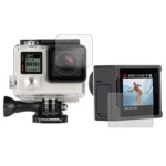 Ultra Clear LCD Screen Protector + Housing Glass Lens Protector Film for GoPro HERO4 Silver Camera - Image 2