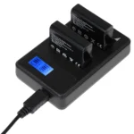 LCD Screen Dual Batteries Charger for GoPro HERO4 (AHDBT-401), Displays Charging Capacity (GP258-C) - Image 2