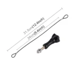 Stainless Steel Lanyard / Tether with Screw for GoPro HERO11 Black/HERO10 Black / HERO9 Black /HERO8 Black /7 /6/ 5 /5 Session /4 /3+ /3 /2 /1 - Image 3
