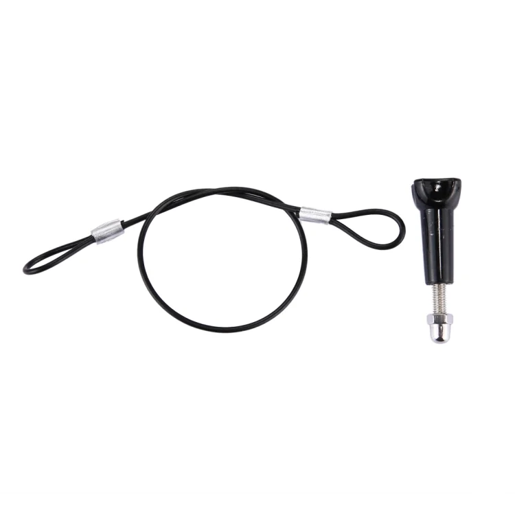 S-DLP-4343B_3.webp Stainless Steel Lanyard / Tether with Screw for GoPro HERO11 Black/HERO10 Black / HERO9 Black /HERO8 Black /7 /6/ 5 /5 Session /4 /3+ /3 /2 /1 - Image 4